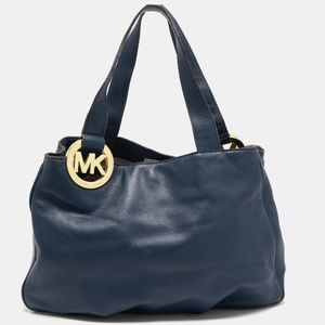 EUC Michael Kors Navy Fulton East West tote